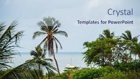  Presentation with hidden - Theme having jericoacoara-is-a-virgin-beach background and a sky blue colored foreground