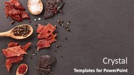  Presentation with dark space - Amazing slide set having jerky-set-of-various-kind backdrop and a dark gray colored foreground