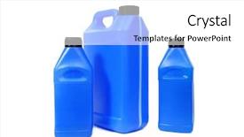  Presentation with white fragility - Colorful slide set enhanced with jerry can isolated backdrop and a  colored foreground