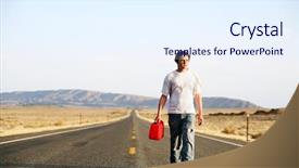  Presentation with gas hydrate - Presentation having jerry cans - gas - teenager male background and a sky blue colored foreground