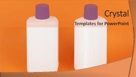  Presentation with bottles - Colorful PPT layouts enhanced with jerry cans - image of nice white bottles backdrop and a  colored foreground