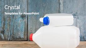  Presentation with configuration management - Cool new PPT theme with jerry cans - pair of plastic gallons backdrop and a gray colored foreground