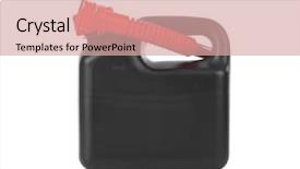  Presentation with plastic - Slide set featuring jerry cans - plastic jerrycan isolated on white background and a coral colored foreground