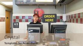  Presentation with food city - PPT theme featuring jersey-city-nj-circa-march background and a coral colored foreground