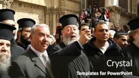  Presentation with good friday - Presentation theme consisting of jerusalem-april-2-greek-orthodox background and a wine colored foreground