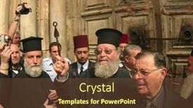  Presentation with good friday - Cool new slides with street in amalfi italy europe backdrop and a gold colored foreground