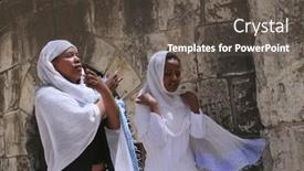  Presentation with good friday - Colorful PPT theme enhanced with jerusalem-april-21-parishioners backdrop and a dark gray colored foreground