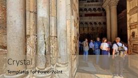  Presentation with pilgrimage - Cool new theme with jerusalem-august-21-columns backdrop and a coral colored foreground