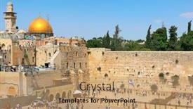  Presentation with sacred western wall - Colorful presentation enhanced with lavendar mantis - empusa fasciata nymph backdrop and a dark gray colored foreground