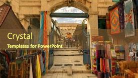  Presentation with jerusalem - Slide set consisting of jerusalem-february-23-souq background and a tawny brown colored foreground