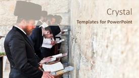  Presentation with jewish western wall - 