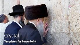  Presentation with jewish western wall - Beautiful PPT layouts featuring jerusalem-israel-april-27-unidentified backdrop and a navy blue colored foreground
