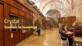  Presentation with prayers - Presentation design featuring jerusalem-israel-august-21-2013 background and a tawny brown colored foreground