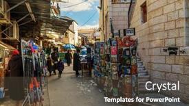  Presentation with joseph - Audience pleasing slides consisting of jerusalem-israel-december-29-2016 backdrop and a dark gray colored foreground