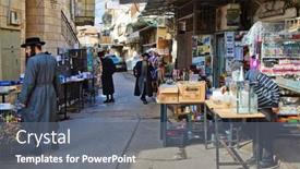  Presentation with joseph - Colorful presentation design enhanced with jerusalem-israel-december-29-2016 backdrop and a gray colored foreground