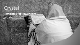  Presentation with destruction - Beautiful presentation featuring jerusalem-israel-july-16-2015 backdrop and a gray colored foreground