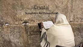  Presentation with judaism - Slides featuring jerusalem-israel-july-16-2015 background and a coral colored foreground