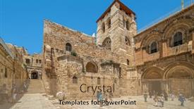  Presentation with city church - Amazing PPT layouts having jerusalem-israel-july-16-2018 backdrop and a coral colored foreground