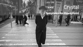  Presentation with orthodox - PPT layouts with jerusalem-israel-march-06-2017 background and a gray colored foreground