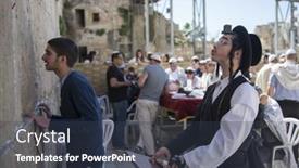  Presentation with ultra - PPT layouts with jerusalem-israel-march-06-2017 background and a tawny brown colored foreground