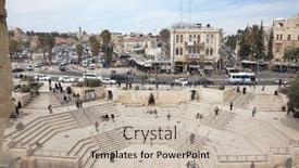  Presentation with jerusalem - Cool new presentation design with jerusalem-israel-march-31-2012 backdrop and a mint green colored foreground