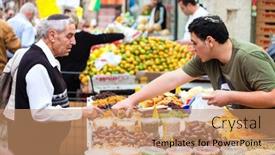 Presentation with jerusalem - Presentation theme featuring jerusalem-israel-november-15-2012 background and a coral colored foreground
