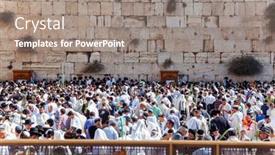  Presentation with pilgrimage - Presentation theme with jerusalem-israel-november-16-2011 background and a gray colored foreground