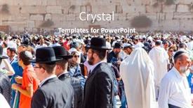  Presentation with faith - PPT theme enhanced with jerusalem-israel-november-16-2011 background and a gray colored foreground