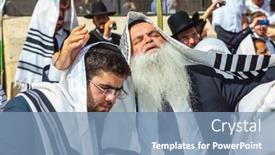  Presentation with autumn morning - PPT theme consisting of jerusalem-israel-october-12-2014 background and a seafoam green colored foreground