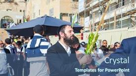  Presentation with blessing - PPT layouts consisting of jerusalem-israel-october-12-2014 background and a ocean colored foreground