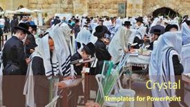  Presentation with prayer - Beautiful presentation featuring jerusalem-israel-september-20-2013 backdrop and a tawny brown colored foreground