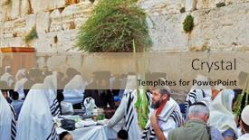  Presentation with prayer - Beautiful slides featuring jerusalem-israel-september-20-2013 backdrop and a coral colored foreground