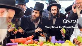  Presentation with fruit tree - Slide set enhanced with jerusalem-israel-september-20-2018 background and a wine colored foreground