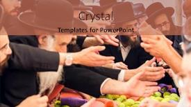  Presentation with fruit tree - Slide set enhanced with jerusalem-israel-september-20-2018 background and a coral colored foreground