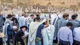  Presentation with blessing - Amazing presentation theme having jerusalem-israel-september-26-2018 backdrop and a coral colored foreground