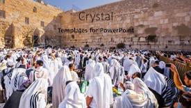  Presentation with blessing - Audience pleasing presentation consisting of jerusalem-israel-september-26-2018 backdrop and a coral colored foreground