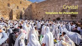  Presentation with ritual - Slide set consisting of jerusalem-israel-september-26-2018 background and a violet colored foreground