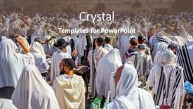  Presentation with blessing - Beautiful slides featuring jerusalem-israel-september-26-2018 backdrop and a tawny brown colored foreground