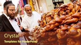  Presentation with jewish - Theme consisting of jerusalem-may-13-orthodox-jewish background and a tawny brown colored foreground
