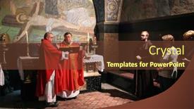  Presentation with catholic mass cross - 