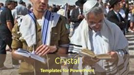  Presentation with sacred western wall - Presentation consisting of india - free eastern europe - juvenile background and a coral colored foreground.