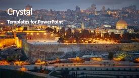  Presentation with israel - Cool new presentation theme with jerusalem old city israel backdrop and a gray colored foreground