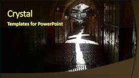  Presentation with wall street - Audience pleasing presentation design consisting of jerusalem wall - arab street in the morning backdrop and a wine colored foreground