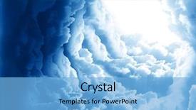  Presentation with fantasy - Cool new presentation with jesus - fantasy beautiful clouds backdrop and a light blue colored foreground