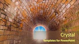  Presentation with heaven - Slide deck featuring jesus - light at end background and a tawny brown colored foreground