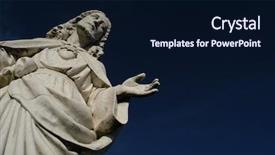  Presentation with christ - Presentation enhanced with  background and a  colored foreground