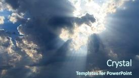  Presentation with sky sun - Beautiful theme featuring jesus calms storm - sky with sun backdrop and a ocean colored foreground