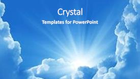  Presentation with sky sun - Beautiful slides featuring jesus christ - blue sky with sun backdrop and a teal colored foreground