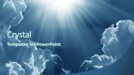  Presentation with jesus christ dark sky - Cool new presentation theme with jesus christ - dark sky with sun backdrop and a ocean colored foreground