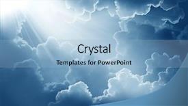  Presentation with jesus christ dark sky - Theme enhanced with jesus christ - dark sky with sun background and a light blue colored foreground